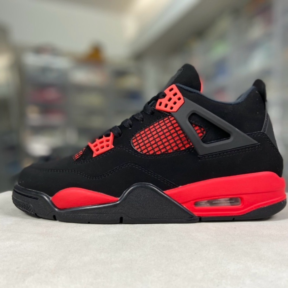 Black and Red Athletic Sneakers